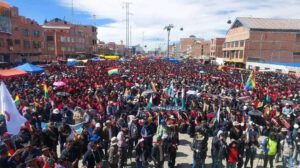 Imagen del cabildo en El Alto