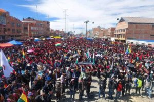 Imagen del cabildo en El Alto