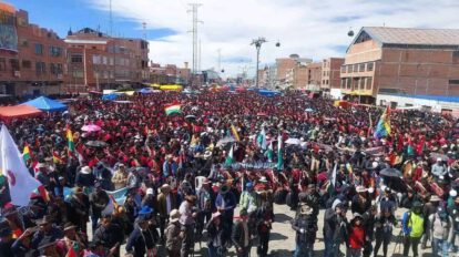 Imagen del cabildo en El Alto