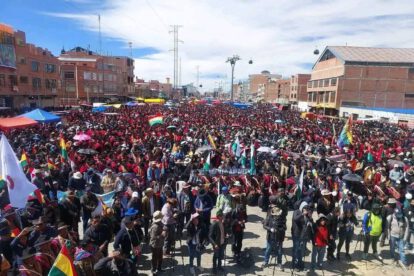 Imagen del cabildo en El Alto