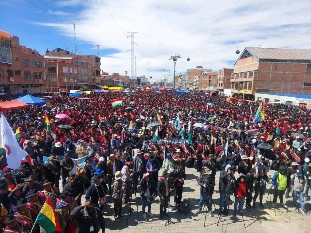 Imagen del cabildo en El Alto
