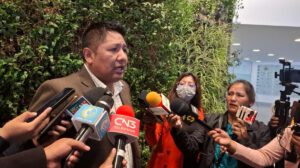 Limber Tancara, secretario ejecutivo de la Federación Departamental del Transporte Libre de La Paz