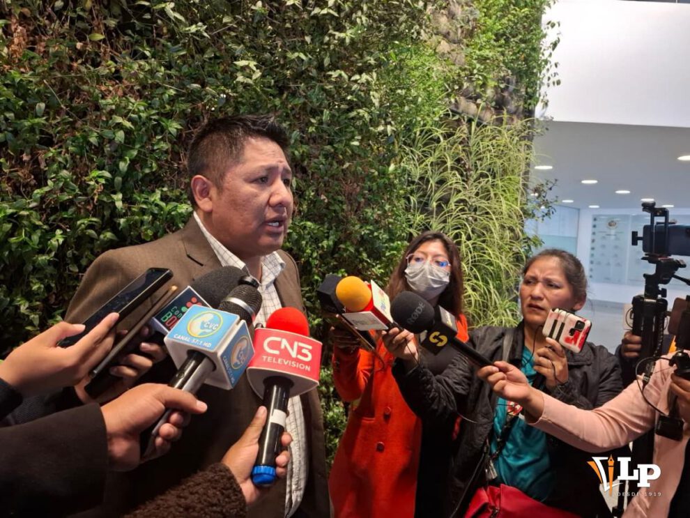 Limber Tancara, secretario ejecutivo de la Federación Departamental del Transporte Libre de La Paz