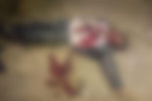 Imagen del cuerpo sin vida del docente