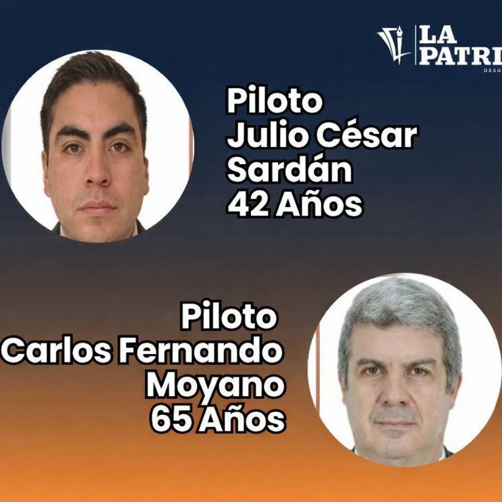 pilotos fallecidos en accidente