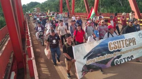 Marchistas contra la Ley 157