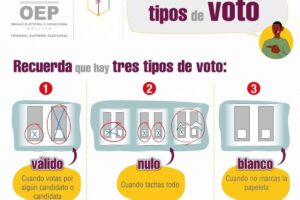 formas de voto en Bolivia