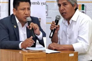 Los candidatos al balotaje, Chambi y Sánchez