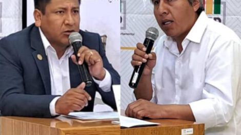 Los candidatos al balotaje, Chambi y Sánchez