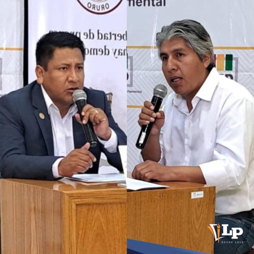 Los candidatos al balotaje, Chambi y Sánchez