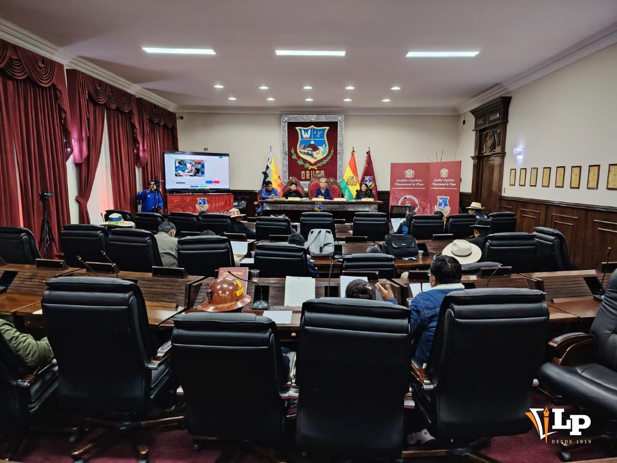 asamblea legislativa departamental de Oruro