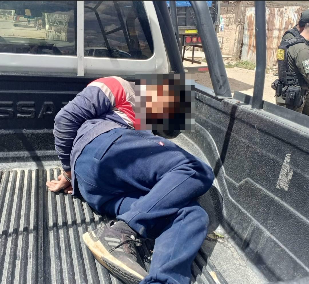 Imagen del conductor detenido