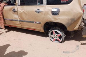 Imagen del auto conducido por el conductor ebrio