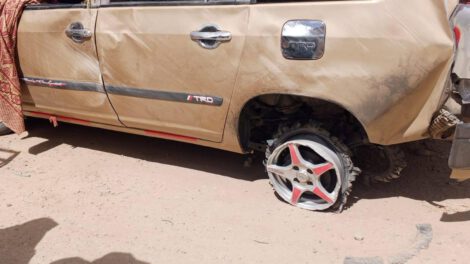 Imagen del auto conducido por el conductor ebrio