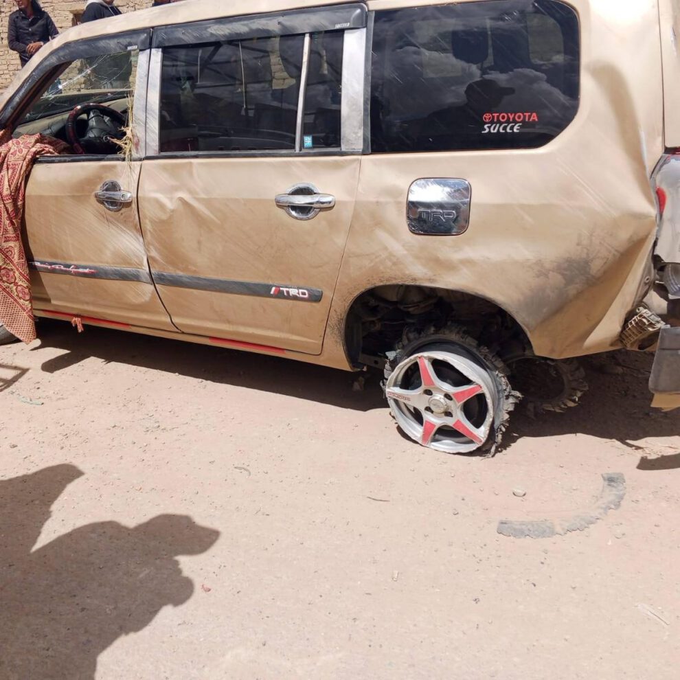 Imagen del auto conducido por el conductor ebrio