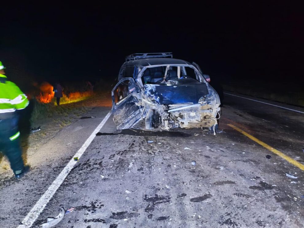 Imagen de los funcionarios policiales cumpliendo labor de resguardo