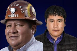 El exsenador del Movimiento Al Socialismo (MAS), Hilarión Mamani, y el expresidente de la Cámara de Diputados, Israel Huaytari,