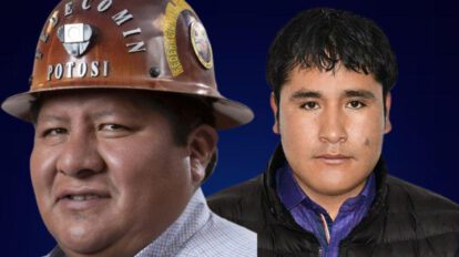 El exsenador del Movimiento Al Socialismo (MAS), Hilarión Mamani, y el expresidente de la Cámara de Diputados, Israel Huaytari,