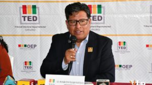 El presidente del TED Oruro