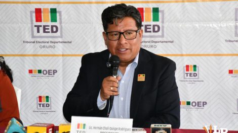El presidente del TED Oruro