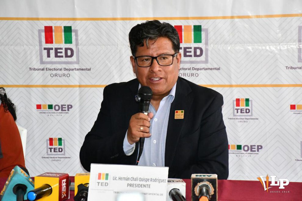 El presidente del TED Oruro