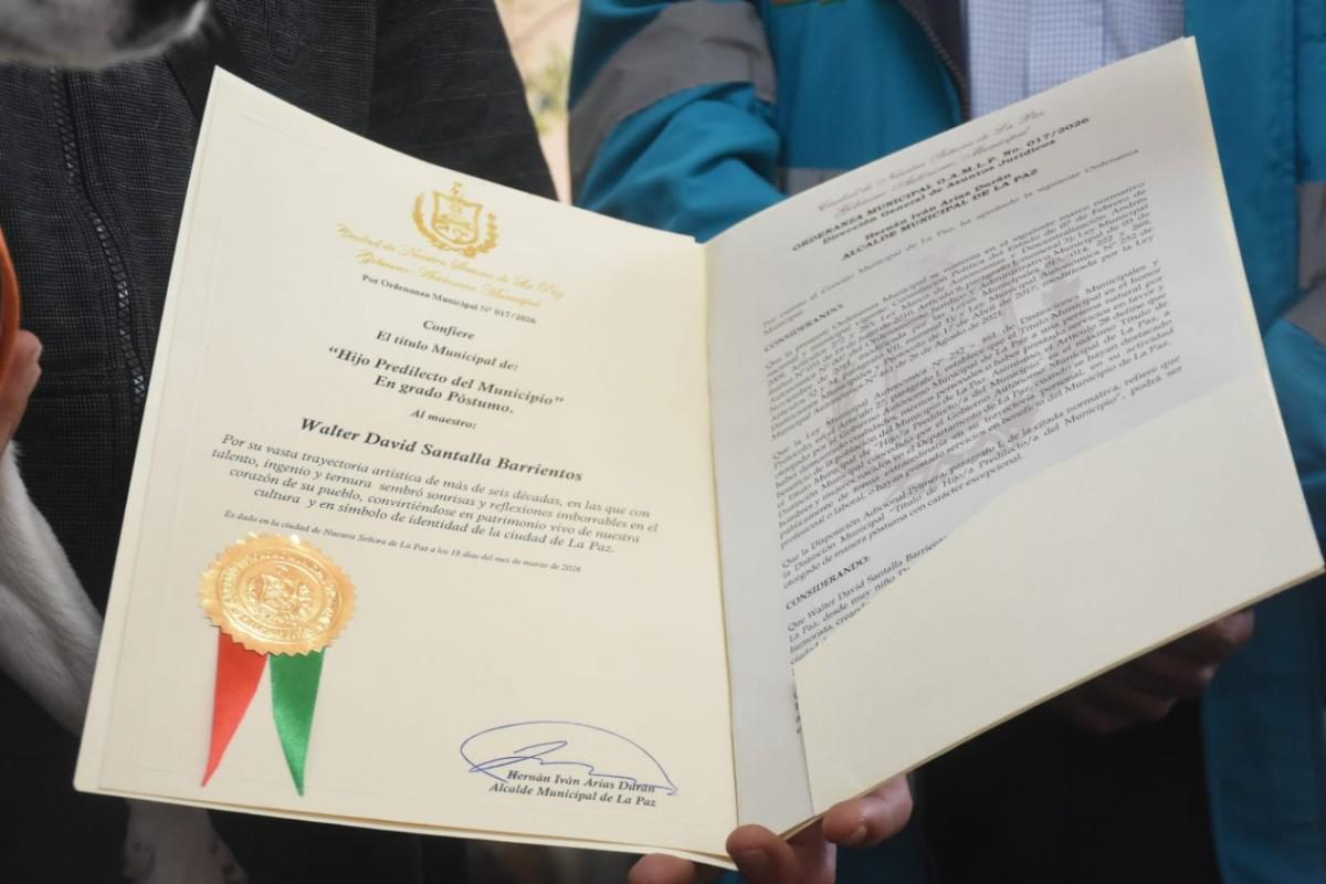 Título de “Hijo Predilecto”