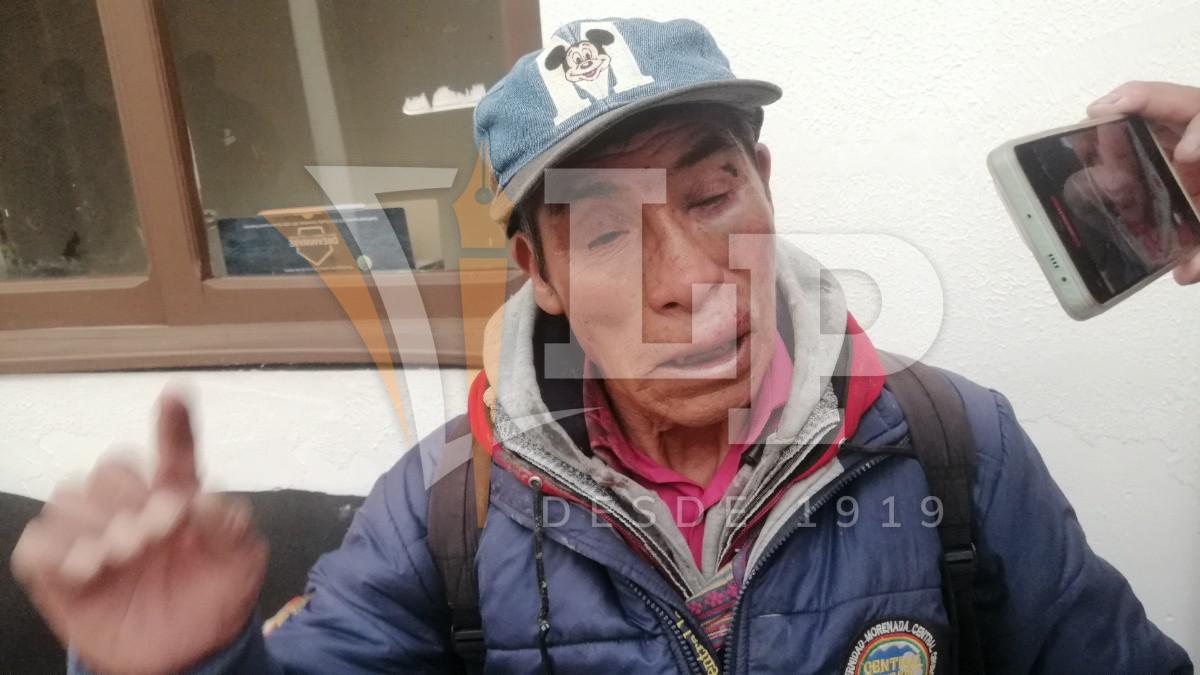 Imagen del adulto mayor agredido
