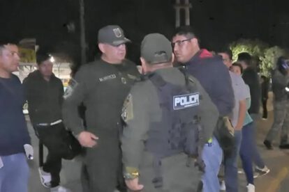 Luego del incidente, los efectivos realizaron un rastrillaje por la zona