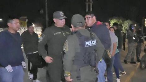 Luego del incidente, los efectivos realizaron un rastrillaje por la zona