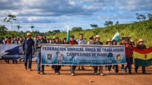 Movilizaciones campesinas e indígenas hacia la ciudad de La Paz