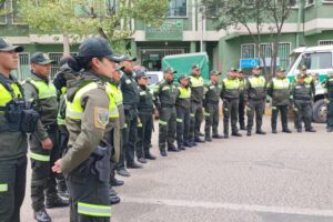 Oficiales de Policia en formación