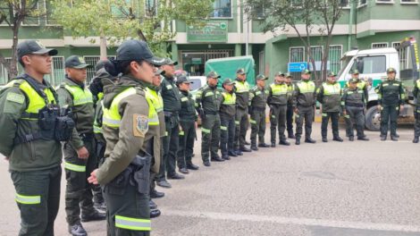 Oficiales de Policia en formación