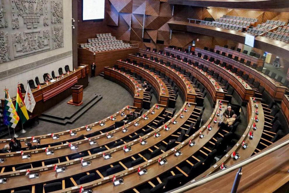 El pleno de la Asamblea Legislativa Plurinacional