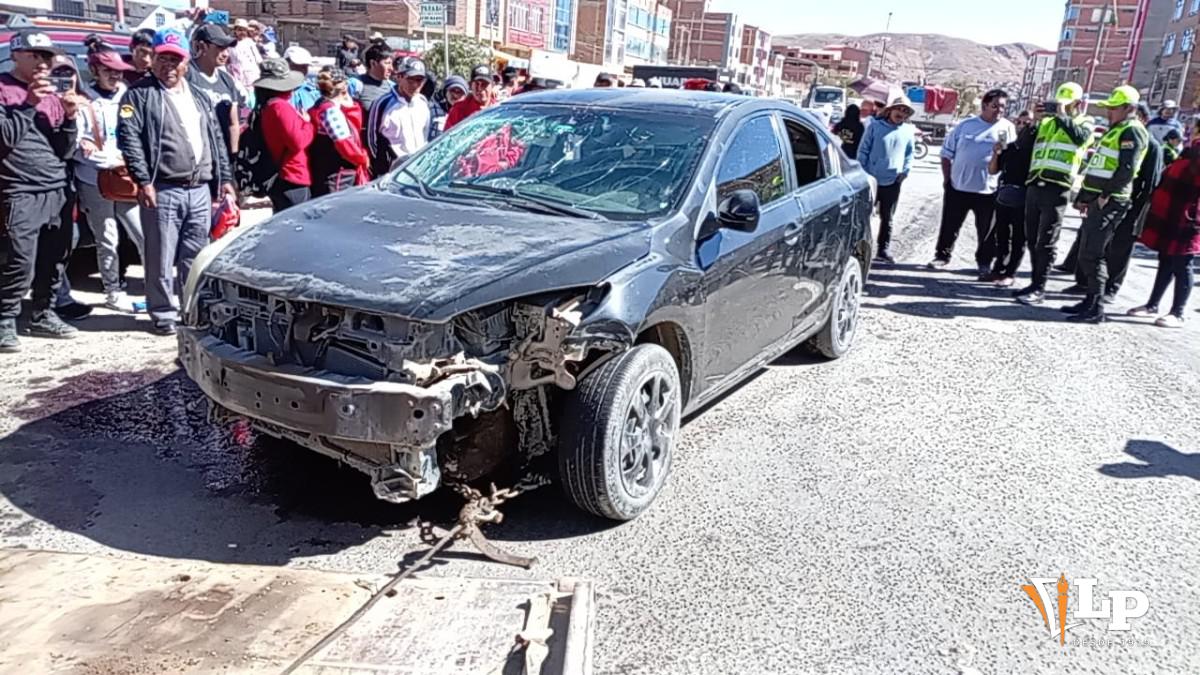 Accidente de taxi en Oruro deja un herido y caos - La Patria 3.0 ...