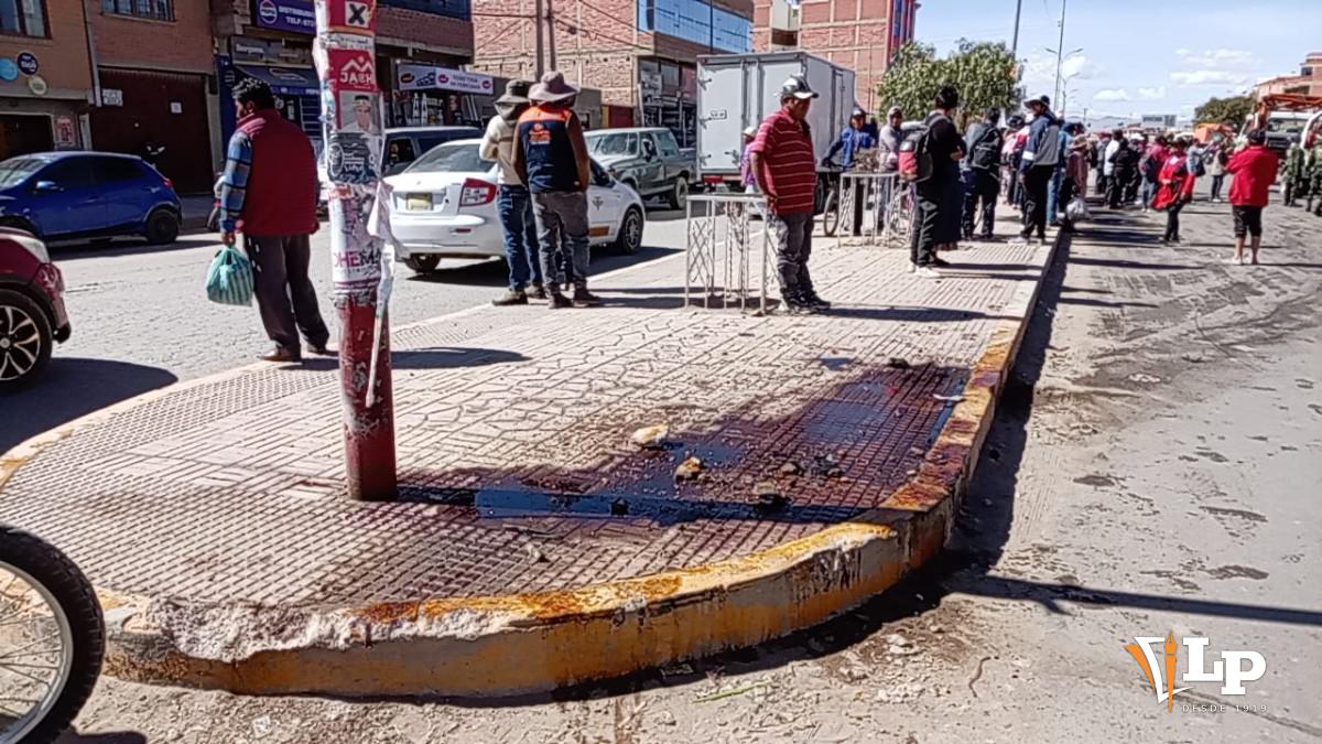 Así quedó el lugar del choque