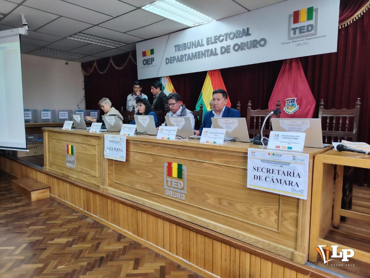 simulacro electoral TED Oruro