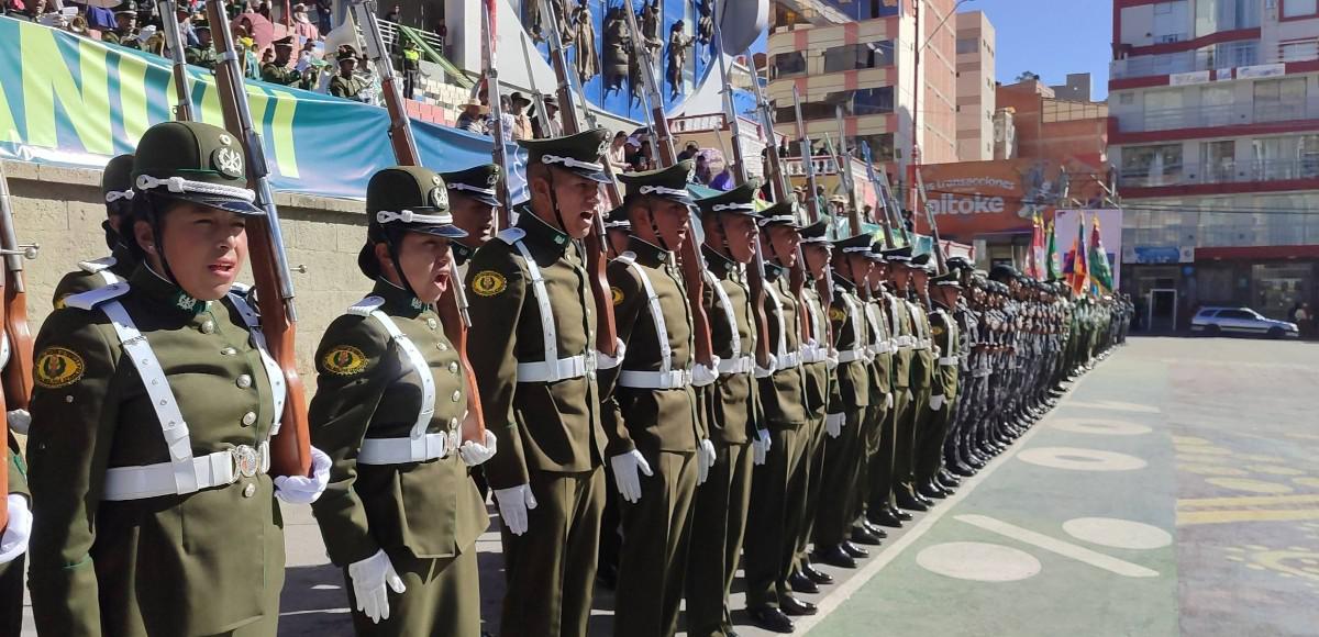 Imagen de los aspirantes en pleno acto