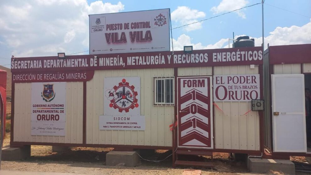 control regalías mineras