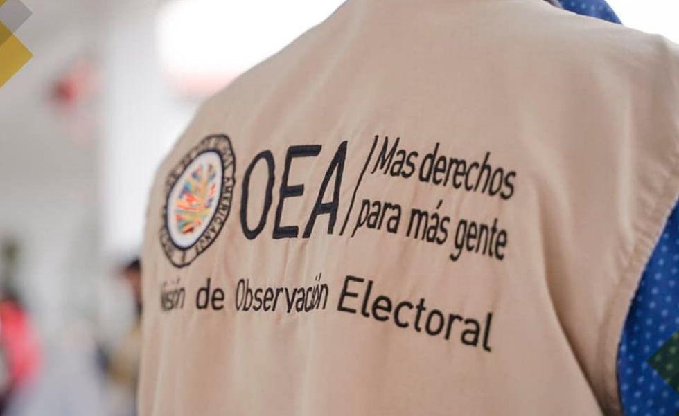 la OEA presentará un informe preliminar con observaciones y recomendaciones sobre el desarrollo del proceso.
