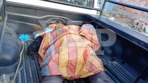 Imagen de la mujer trasladada en la morgue