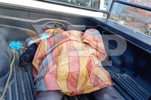 Imagen de la mujer trasladada en la morgue