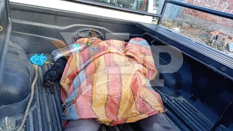 Imagen de la mujer trasladada en la morgue