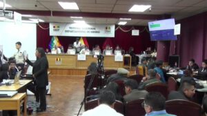 cómputo de votos en el TED Oruro