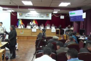 cómputo de votos en el TED Oruro