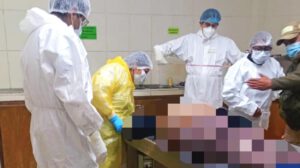 Imagen de la autopsia realizada a la víctima