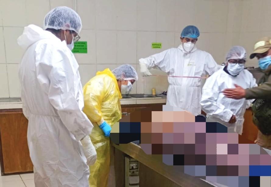 Imagen de la autopsia realizada a la víctima