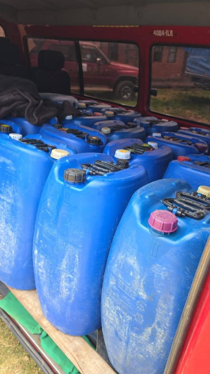 Incautación de 1.000 litros de diésel transportados ilegalmente