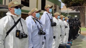 Imagen de los efectivos de la Felcc