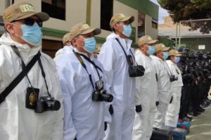 Imagen de los efectivos de la Felcc