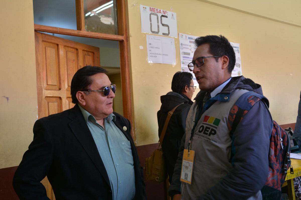 Imagen de los controles durante la jornada electoral